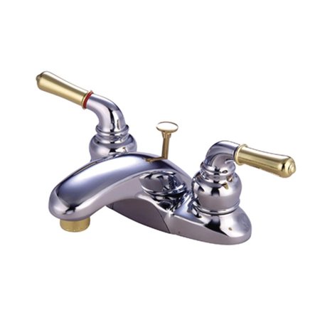 FURNORAMA Two Handle 4 in. Centerset Lavatory Faucet with Retail Pop-up FU650696